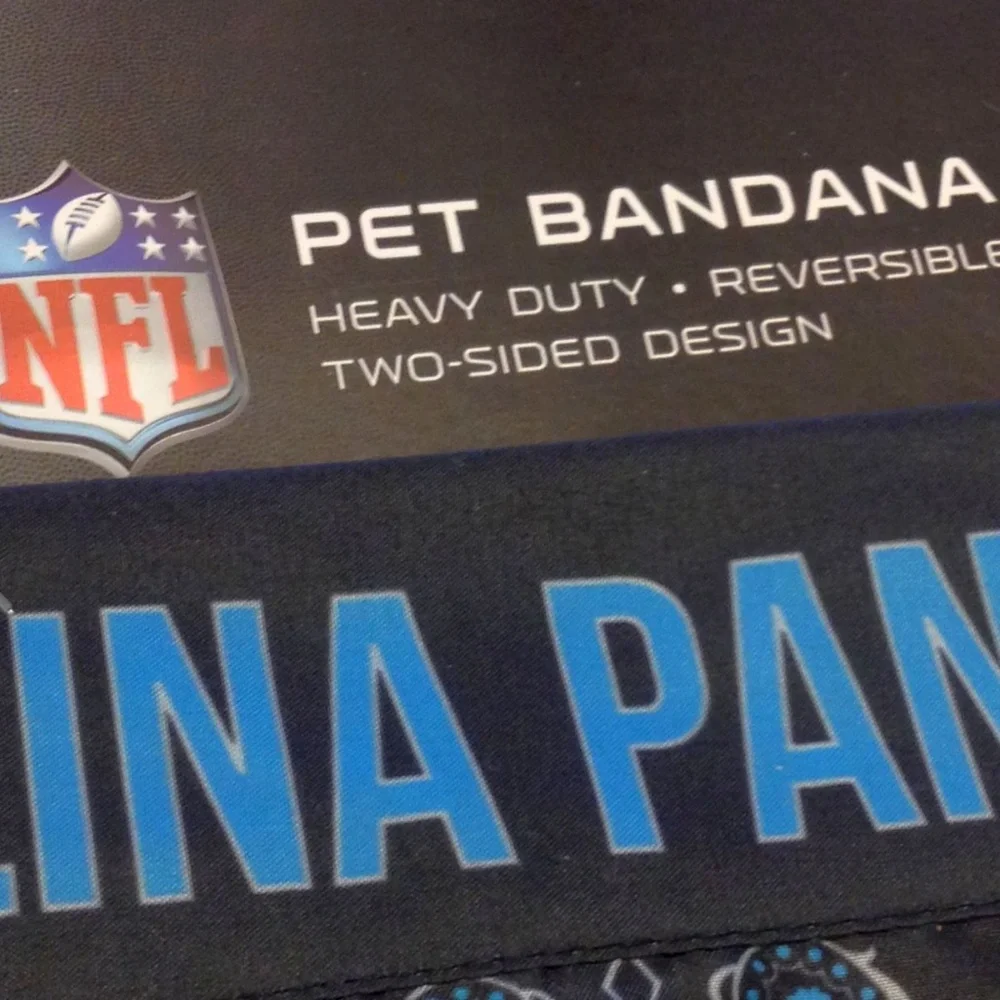 North Carolina Panthers Dog Bandana, New